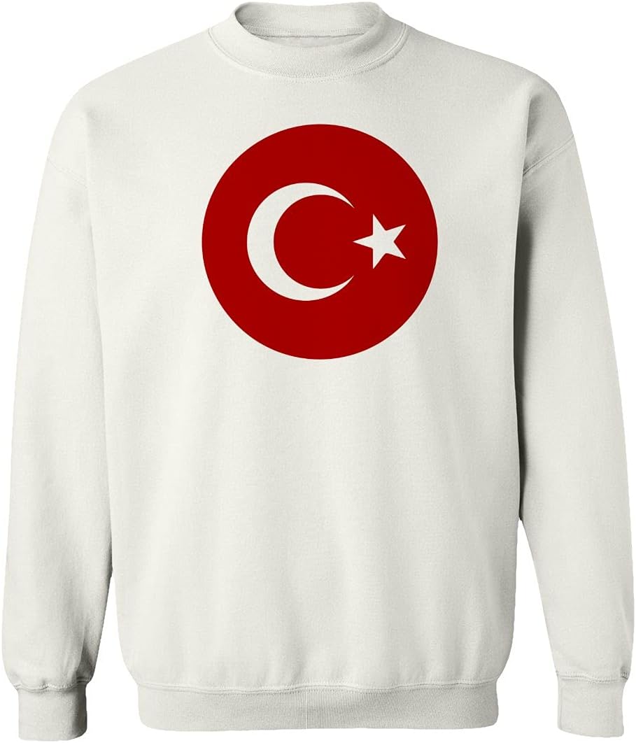 Flaura Europea Soccer 2020 Turkey #9 Cenk TOSUN Jersey Style Unisex Sweatshirt Crewneck Sweater (White, Small)