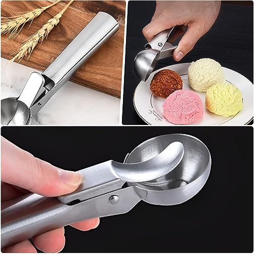 RZMZBY 2 Cucchiaini per Gelato, Cucchiaino da