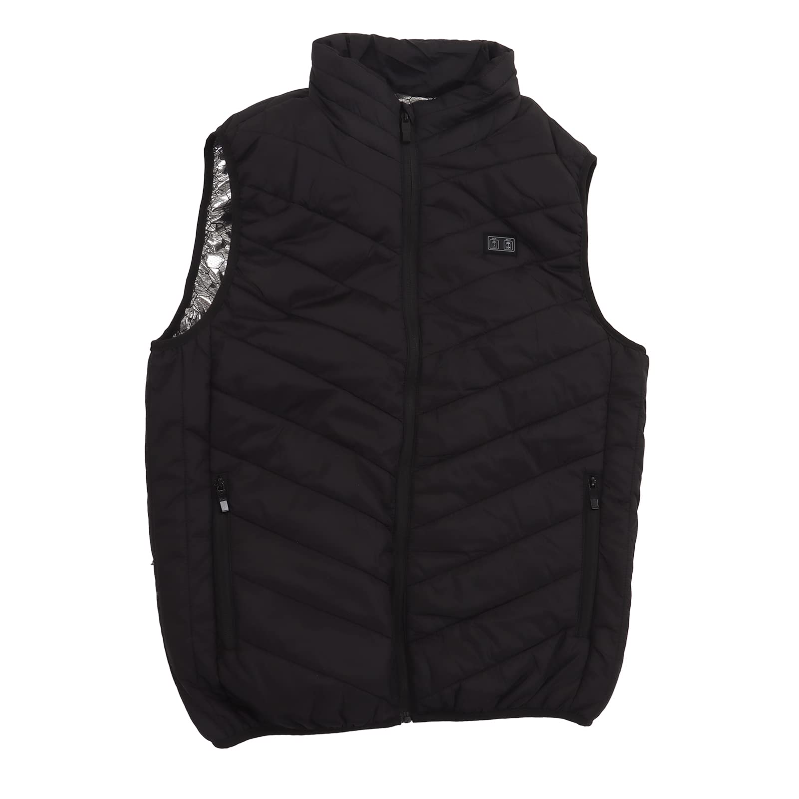 Fydun Gilet Riscaldato a 11 Posti Gilet Riscaldante Elettrico USB a Doppio Controllo Giacca Riscaldante per Vestiti Riscaldanti Neri per Esterni Invernali Famiglia Applicata XL