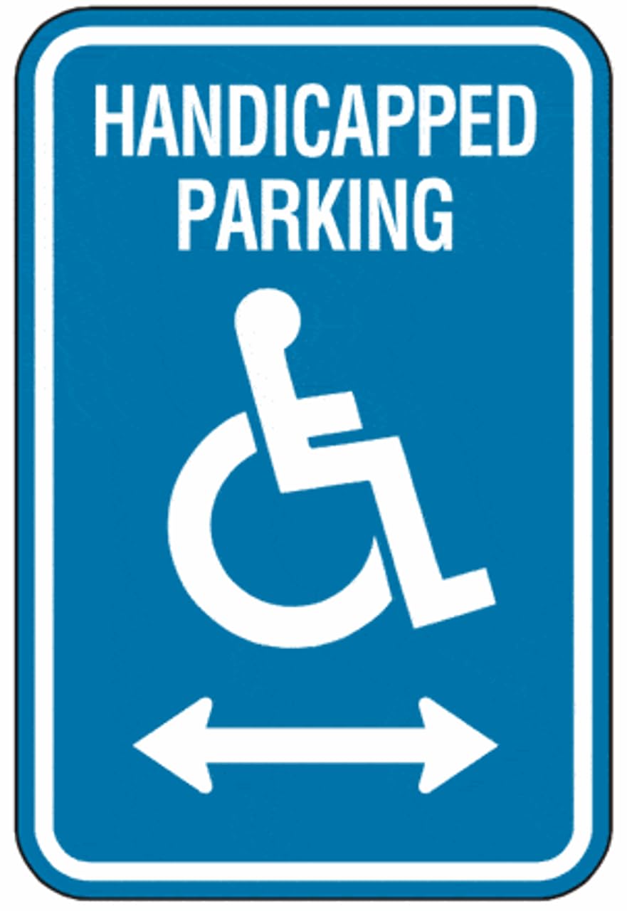 Tin sign vintage Handicapped Parking - Double Arrow Parking Plaque Poster for Bar Pub Beer Home Garage Man Cave Wall Decor 12x8 Inch