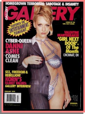 Gallery Magazine February 1999 Cyber Queen Danni Ashe