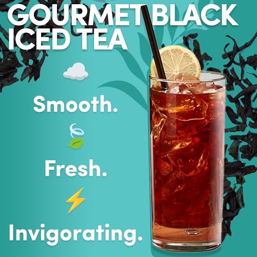 Image of Black Orange Pekoe Iced Tea Bags, 1 Gallon Tea Bags, 48 Count, Bulk Iced Tea Packs, Orange Pekoe Tea for Restaurants, Cafes & Home