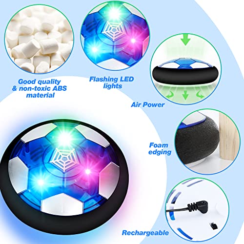 lenbest Kids Football Set - Rechargeable Air Football with Goals, Cards & Whistle - Toys for Boys aged 3-10 - Image 3