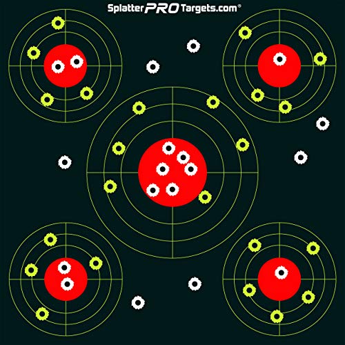 12x12 Splatter Targets. Shots Burst with a Bright Splatter Upon Impact. Instantly See Your Shots.