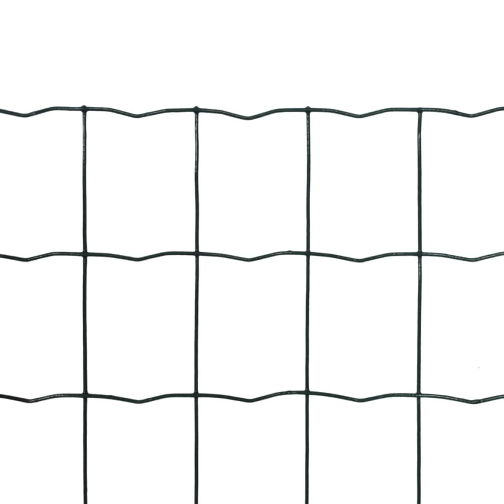 Tidyard Recinzione,Rete,in Acciaio,Rivestito PVC,Verde,10x1,5 m,Recinzione da Giardino,Recinzione in Rete Acciaio,Rete Recinzione in Acciaio,Recinzione in Metallo 10 m