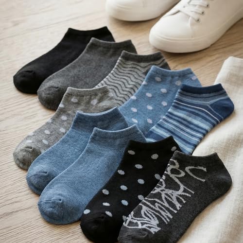 Image of Tipi Toe Women's 20 Pack Colorful Low Cut Socks - Lightweight, Breathable Design for All-Day Comfort Sizes 9-11 /10-13