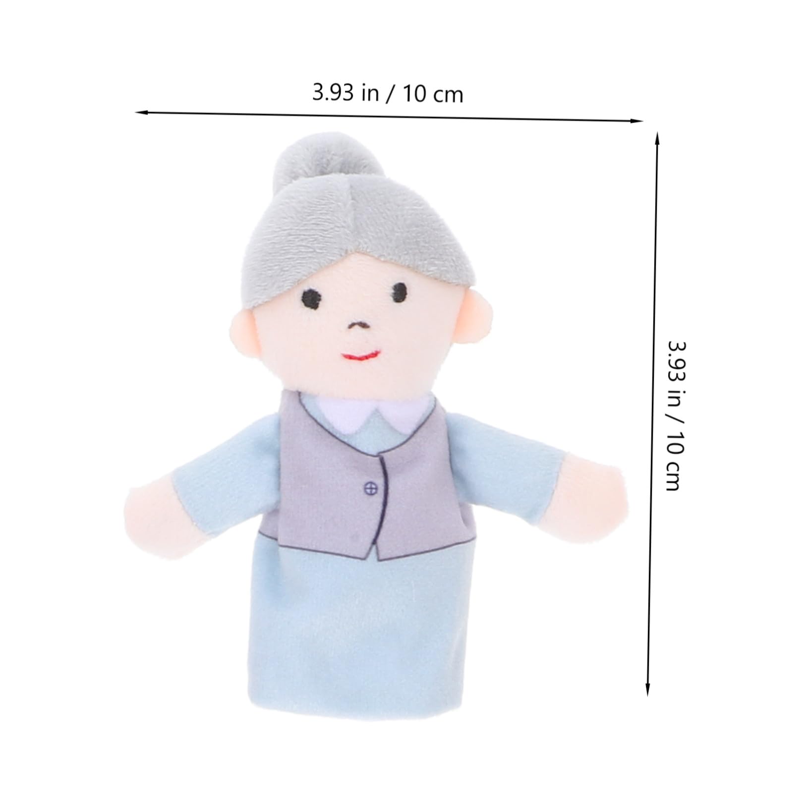 6 Piezas Marionetas de Mano Familiares de Peluche para Títeres de Dedos para Narración de Roles y Educación Preescolar Casa para Teatro y Actividades Familiares