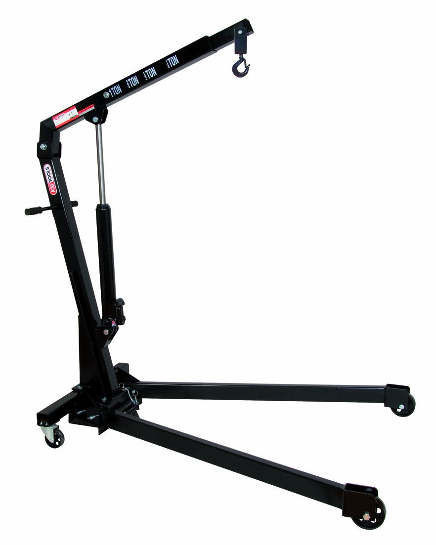 KS Tools 160.0015 Klappbarer Werkstattkran, 1000kg, 4042146173275