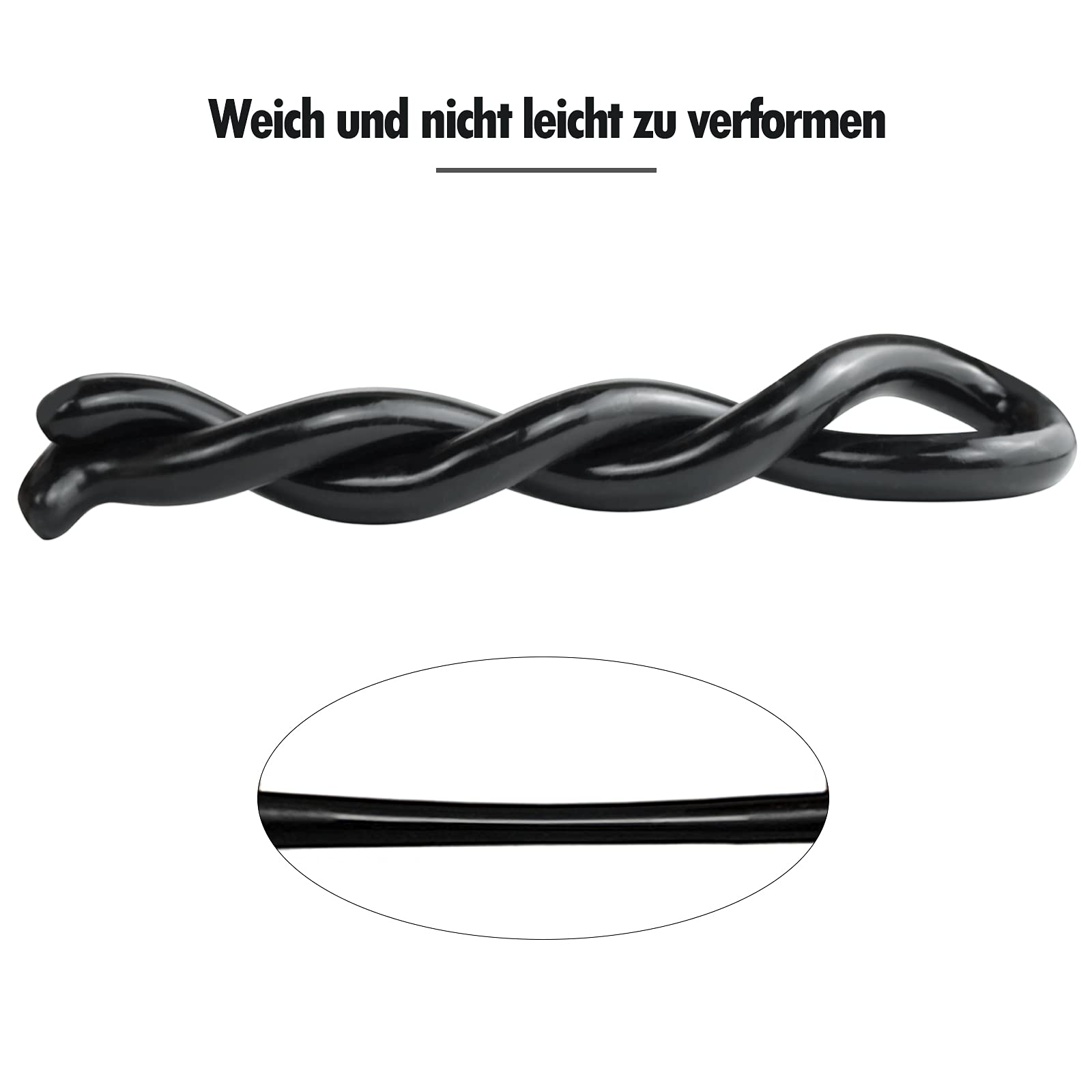 Consolador anal de silicona suave de 100 cm, tapón anal largo flexible para mujeres, juego SM, dilatador extra grande, masturbación para hombres Negro