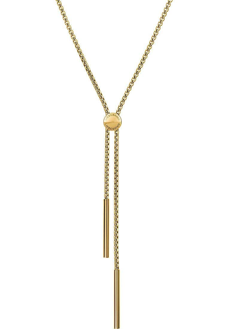 LIEBESKIND BERLIN Damen Schmuck - Verstellbare Y-Halskette und Ohrringe aus Edelstahl in verschiedenen Farben – Zeitlos, Alltagstauglich & Elegant