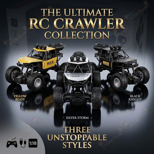Image of The Little Ones 4x4 Rc Drifting Car - Rc Drift Cars High Speed Remote Control Drift Car 2.4GHz Remote Control Stunt Off Road Cars 360 Rotation Toys for Kids & Adults Boys & Girls [ MudRage Crawler ]