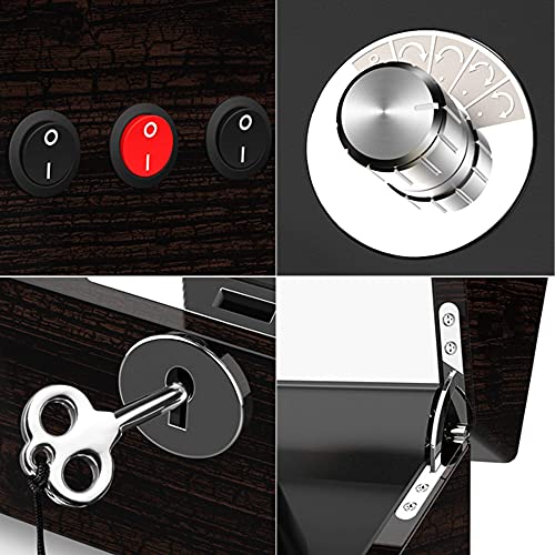 Triple Tree Watch Winder, For Rolex Automatic Watches With Soft And Flexible Watch Pillows, Wooden Shell, Powered By Japanese Motor, Built-In Blue Led Illuminated #TOP4