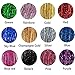Hair Tinsel Kit with Tools 16 Colors 8000 Strands Fairy Hair Tinsel Heat Resistant Sparkling Shiny Tinsel Hair Extensions 48 Inch Colorful Hair Tinsel strands Kit (12 Colors 3000strands, 16Colors)