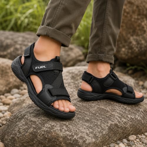 Image of FUEL Gabbroo Comfortable & Lightweight Casual Sports Sandals for Mens with Anti-Skid & Flexible EVA Sole for Running, Walking