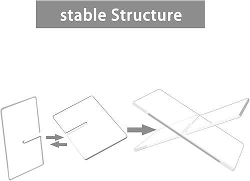 Miniatura 2 de ZOEY Pequeño soporte de acrílico transparente para libros, un soporte de exhibición versátil para todas tus necesidades de libros, perfecto para