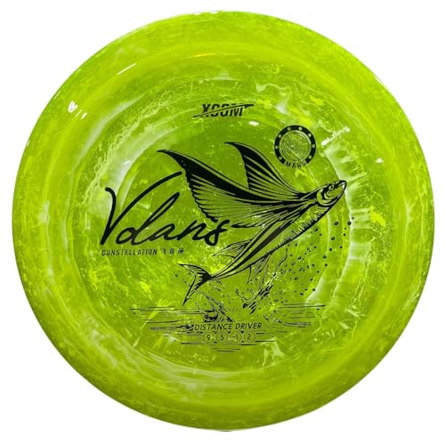 ONEATTACK Disc Volans, Disc Golf Distance Driver, Neutral Flight Pattern, Men and Women Flying Disk, Maximum Distance Driver, 170-175g, Yellow