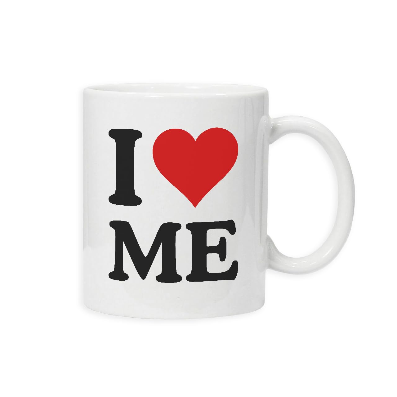 New Spirit Original I Love me red Heart Black Text Mug
