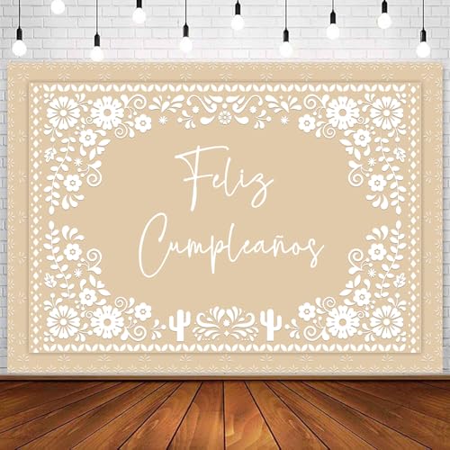 Withu Fondo Fotográfico Beige Floral 7x5ft miniatura 1
