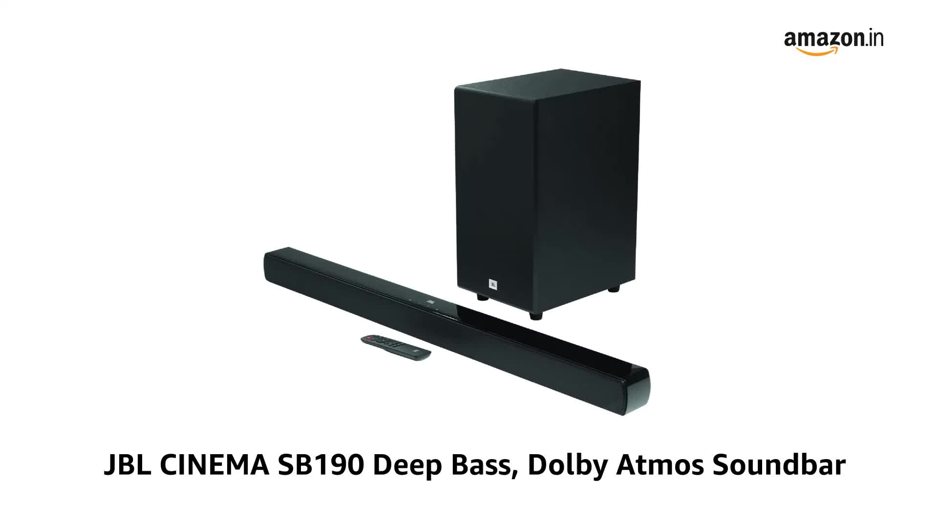 JBL CINEMA SB190 サウンドバーセット 2.1chサウンドバーシステム「CINEMA SB190」登場