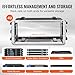 VEVOR 4U Rack Case, Standard 19 in Depth, Server Rack Cabinet with ABS Construction Handle Heavy-Duty Twist Butterfly Latches, Detachable Front & Back Panels, for Amps, Mixers, Microphone Receivers