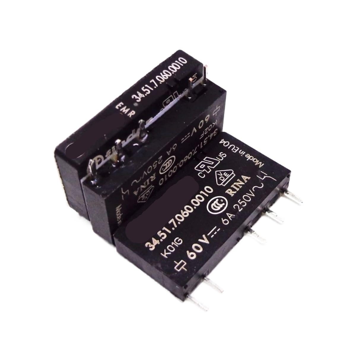 AARTERZZA 1pcs Relay 34.51.7.060.0010 60VDC 6A
