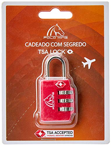 Cadeado com tres segredos TSA, Luxcel