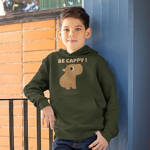 Be Cappy Kids' Hoodie - Capybara Inspired Apparel - Animal Lover Gift2