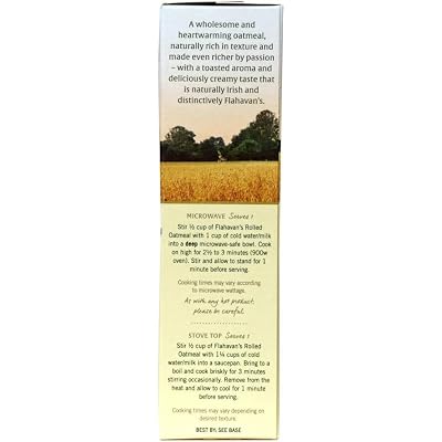 Flahavans Irish Rolled Oats, 16 Ounce. Quick Cooking Oatmeal, Ready in 3 Minutes. 100% Whole Grain Oats, Non-GMO Verified, Field to Spoon [Pack of 3]