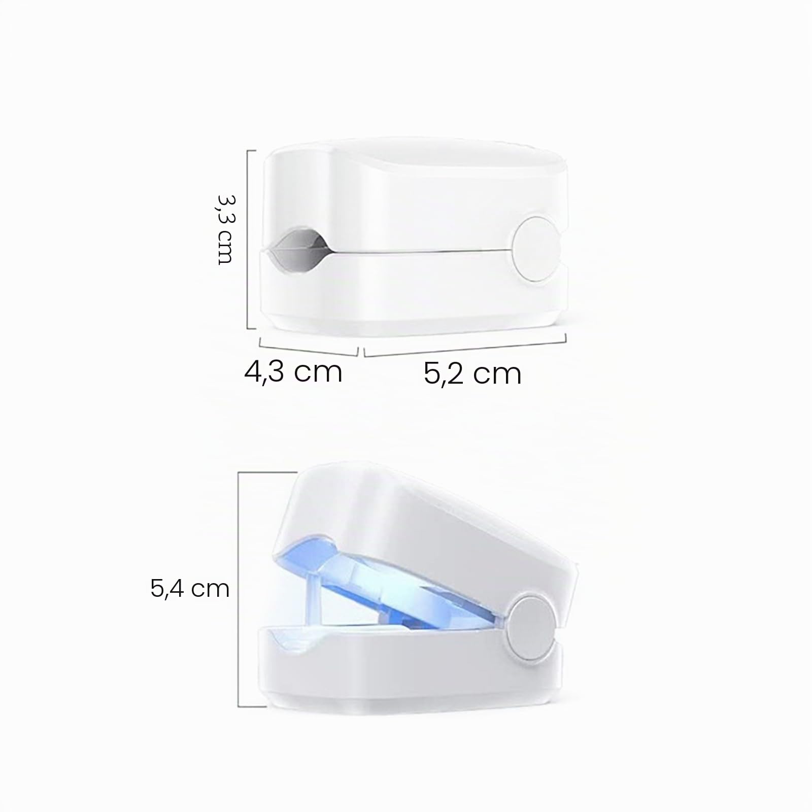 Dispositivo láser para hongos de las uñas de 7 minutos con indicador de tiempo, dispositivo de tratamiento de hongos de las uñas, tratamiento anti-hongos para uñas rápido y efectivo para varios dedos