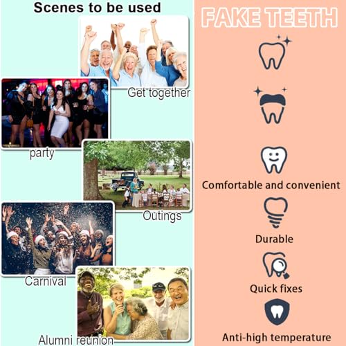 Image of A2 of Maximum Standard Size Teeth Fake Teeth, Tooth KitDIY All Teeth 3 Sets.Dental Education,Dental Teeth Teaching Model(New 1 Box)