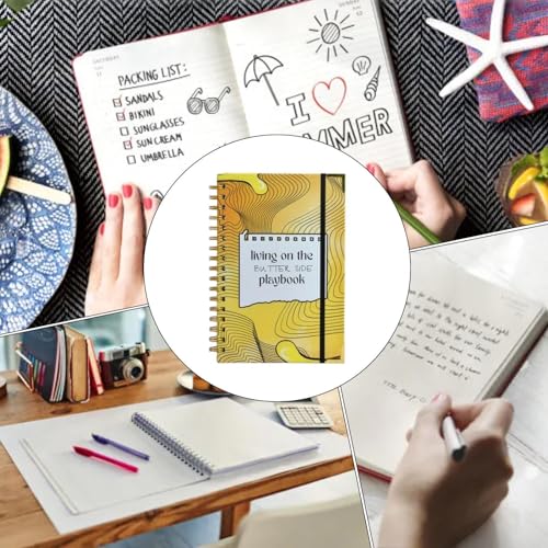 Journal relié avec suivi d'humeur, carnet de notes de script élégant - 4