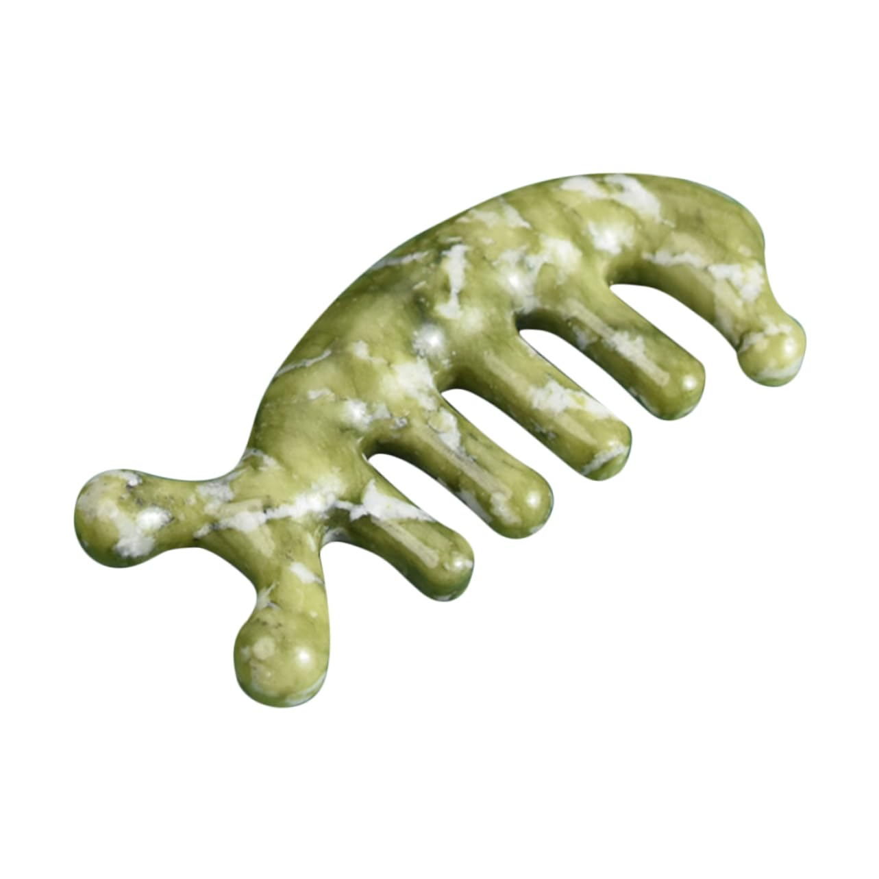 Beavorty 5pièces Peigne De Massage Jade Pour Outil De Massage Relaxant Jade Peigne De Pour Tête