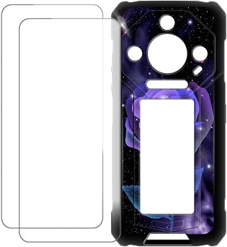 Compatible with Ulefone Armor 33 Pro with Custom Colorful Case + 2 Tempered Glass Protective Film - Shock Absorption & Anti-Scratch Rose | 6.95" 2-in-1 TPU 2