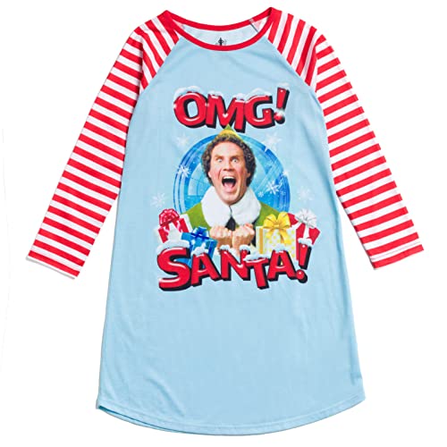 Elf Buddy the Christmas Girls Nightgown Pajamas Little Kid to Big Kid