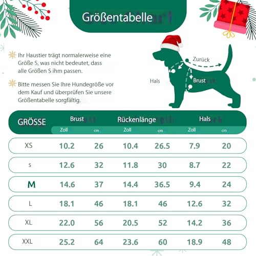 ABRRLO Weihnachten Hund Pullover hässlich Vintage Stricken Plaid Xmas Rentier Urlaub Festliche Hund Pullover Kleidung für kleine mittlere große Hunde Katze(Rentier,XL)