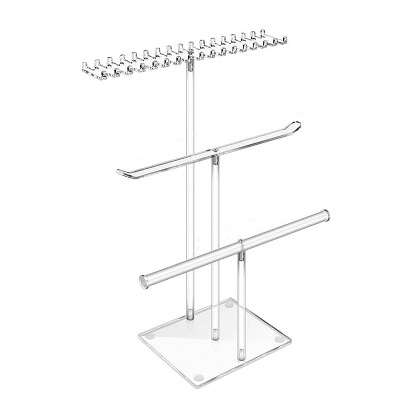 Limtula Jewelry Display Stand with Sturdy Acrylics Organizers Necklaces Bangles Rings and Watches Home Organization Bangle Holder