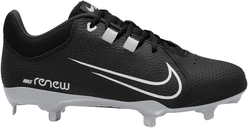 Nike Hyperdiamond 4 Pro Metal Softball Cleats Black | White Size 9.5 Medium