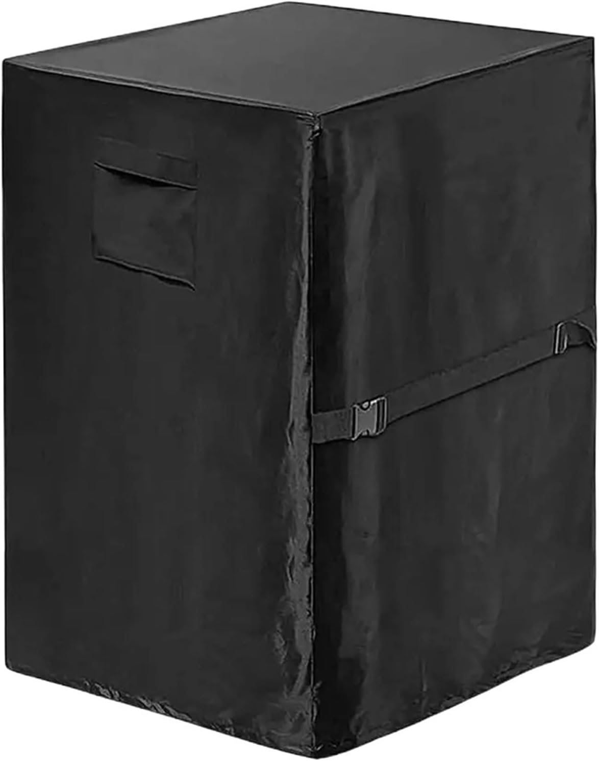 1pc Fire Pit Cover Rectangular Waterproof Table Anti-UV 420D Oxford Fireplace With 2 Handles Firepit