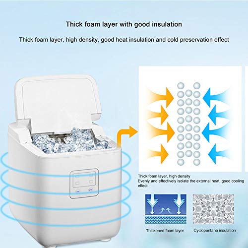 Máquina para hacer hielo portátil 15kg/día acero inox miniatura 3