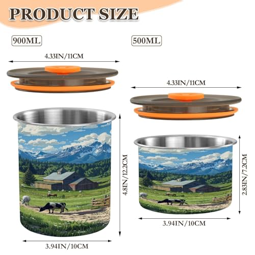 Envase hermético de acero inoxidable para café 500 ml miniatura 2