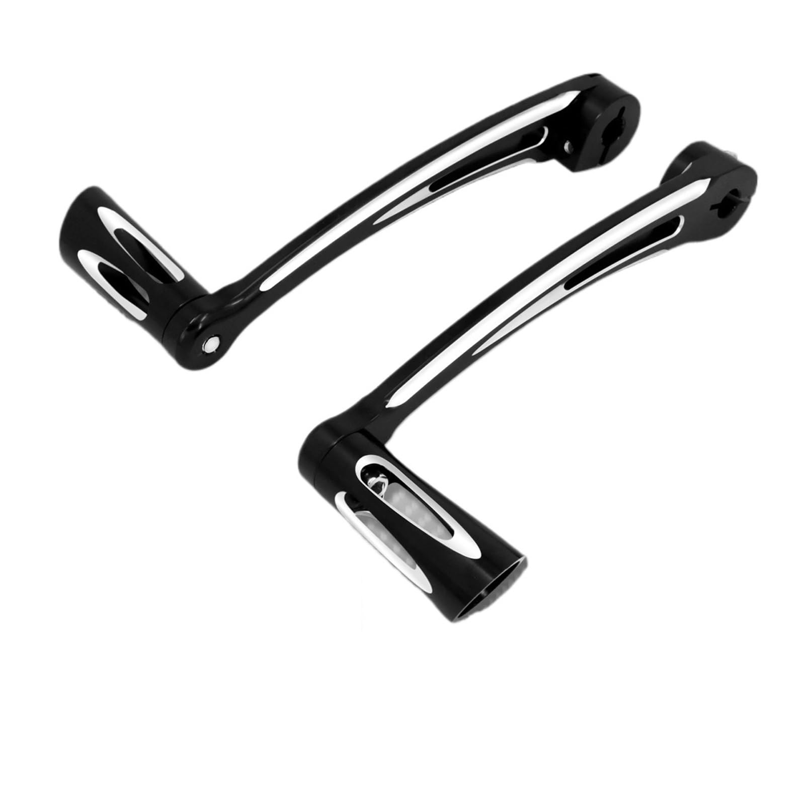 LKHJDBIY Shift Peg Motorcycle Heel Toe Shift Lever W/Shifter Pegs Black Fit for Harley Touring Electra Street Glide Softail Fatboy Dyna FL Heel Toe Shifter Levers