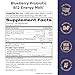 Purity Products Blueberry Probiotic B12 Energy Melt Clinical Probiotic - Organic Blueberries, Methylcobalamin B-12-30 Melts