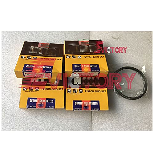 Ensemble de segments de piston pour moteur d'excavatrice MITSUBISHI K4F