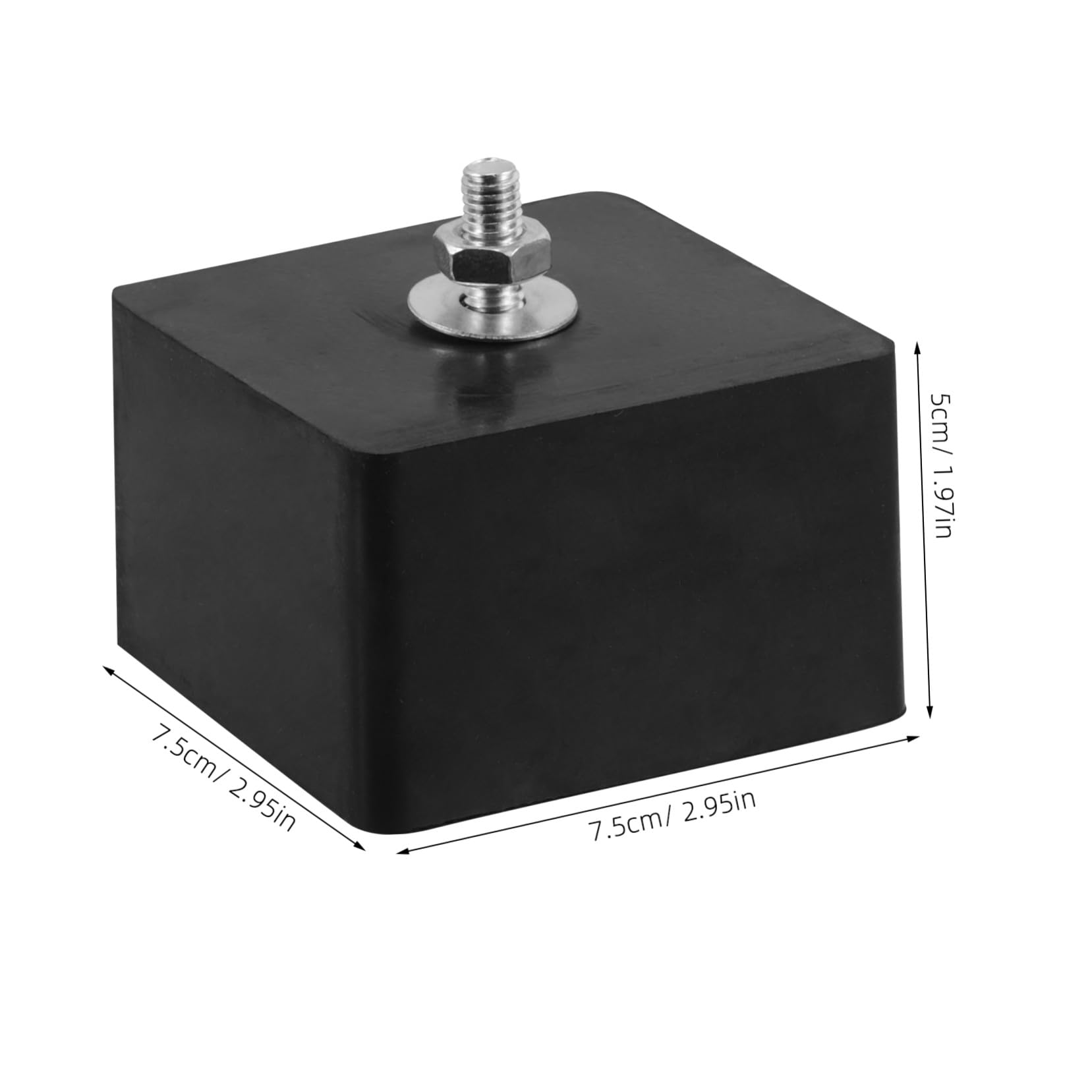 4 Almohadillas Aislantes Para Aire Acondicionado Soportes De Goma Antivibración Almohadilla Antivibración Alfombrilla Amortiguador De Vibraciones Color Negro