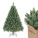 Produktbild SALCAR 150 cm Künstlicher Weihnachtsbaum, naturgetreuer Tannenbaum mit 458 Spitzen, grüne Nordmanntanne mit Klappsystem, ca. 106 cm übergroßer Baumdurchmesser
