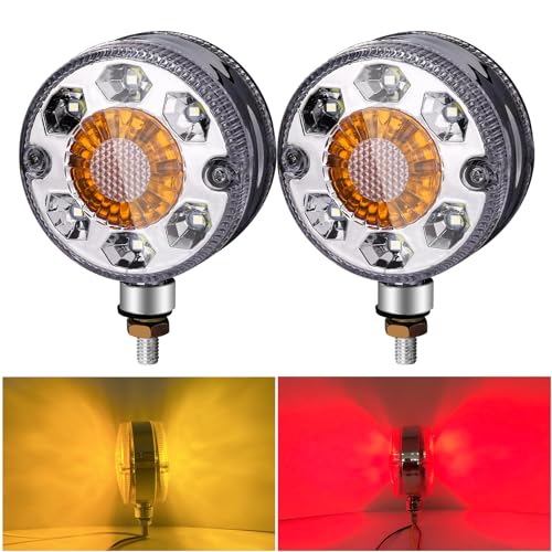 送料込‼️ LED マーカー ランプ 12個 e-auto fun LEDサイドランプ マーカーライト 角型 DC12V/24V兼用