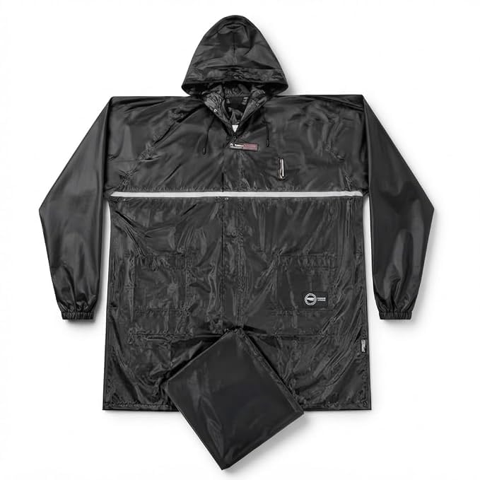 Rain Jacket Waterproof with Hood Men Women Lightweight Packable Full Sleeve Raincoat for Outdoor Bike Riding Motorcycle Travel Hiking Camping Monsoon Rain Wear Unisex Adults-image-15