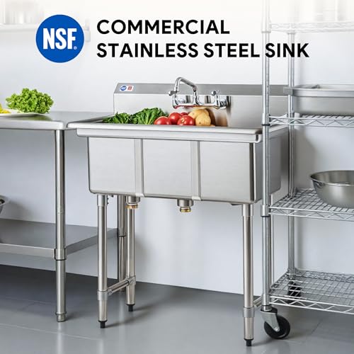 Commercial Stainless Prep Sink Table