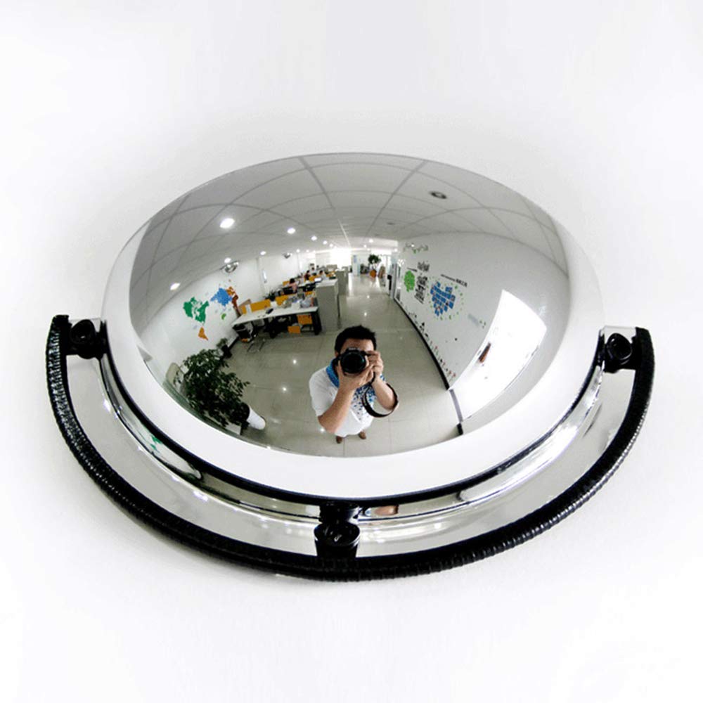 Buy 1/4 dome mirror, 180 degree convex safety mirror, round acrylic