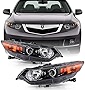 ACANII - For [HID/Xenon Model] 2009-2014 Acura TSX Factory OE Style Projector Headlights Headlamps Assembly Left+Right